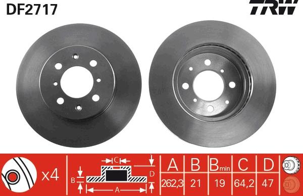 TRW DF2717 - Discofreno autozon.pro