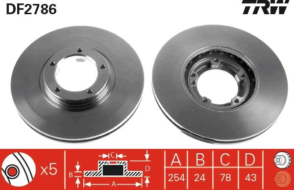 TRW DF2786 - Discofreno autozon.pro