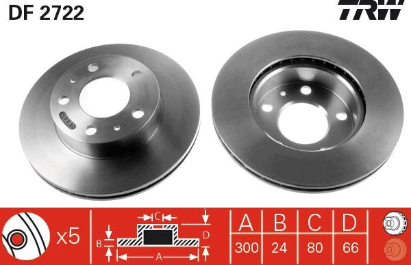 TRW DF2722 - Discofreno autozon.pro