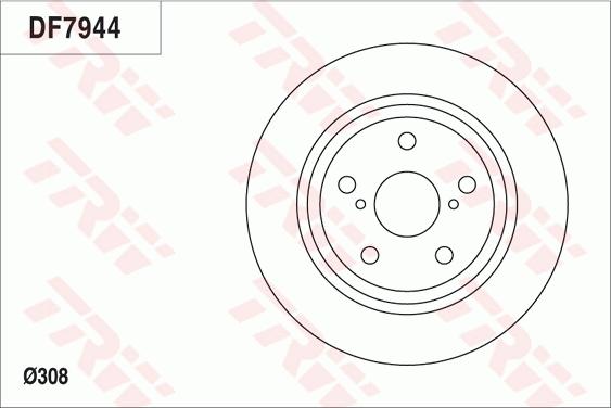 TRW DF7944 - Discofreno autozon.pro