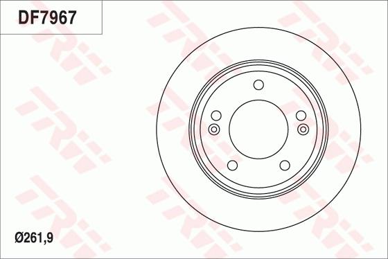 TRW DF7967 - Discofreno autozon.pro