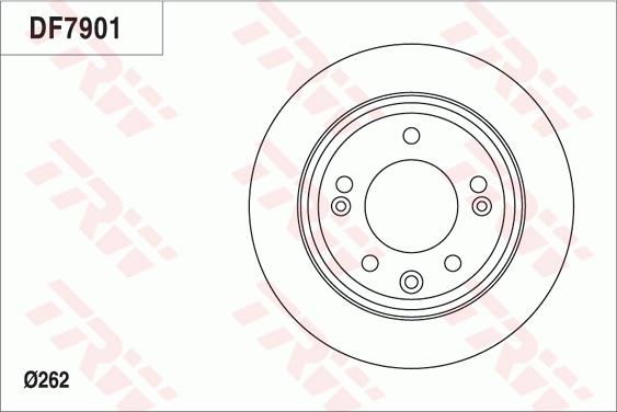 TRW DF7901 - Discofreno autozon.pro