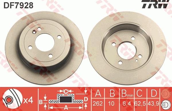 TRW DF7928 - Discofreno autozon.pro