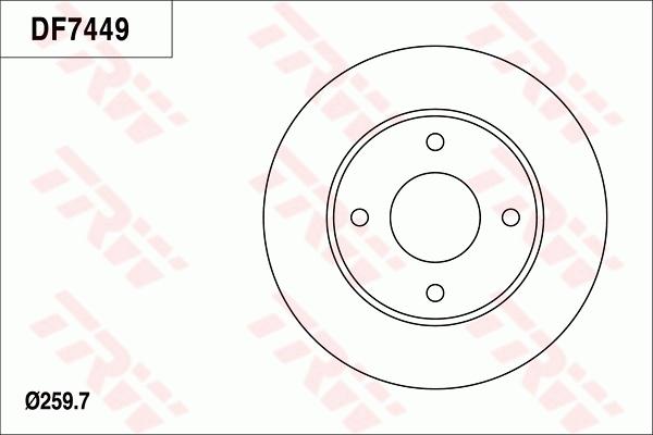 TRW DF7449 - Discofreno autozon.pro