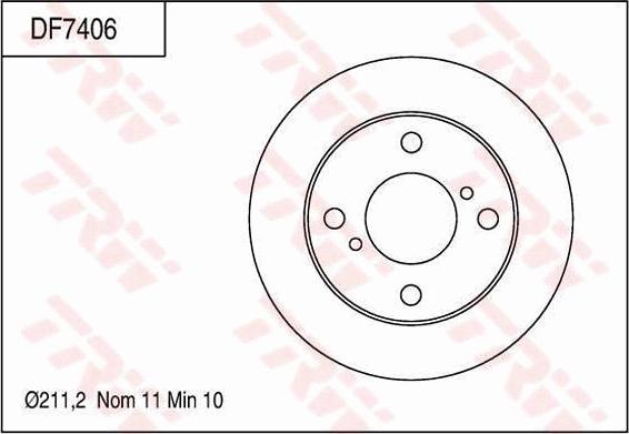 TRW DF7406 - Discofreno autozon.pro