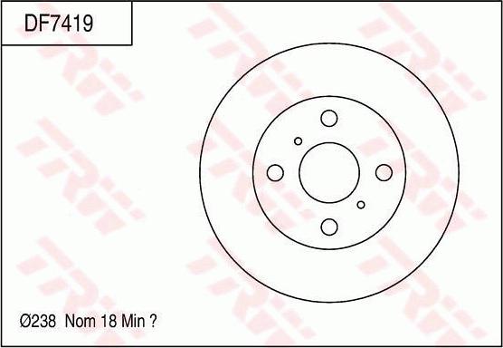 TRW DF7419 - Discofreno autozon.pro