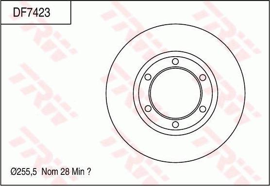 TRW DF7423 - Discofreno autozon.pro