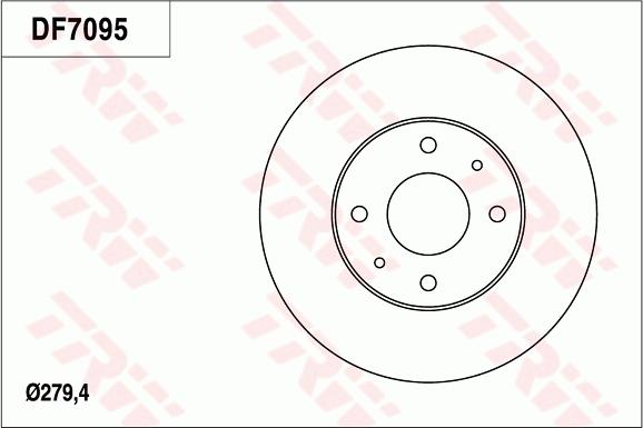 TRW DF7095 - Discofreno autozon.pro