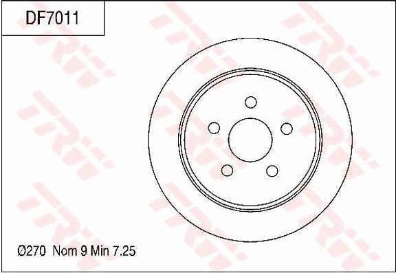 TRW DF7011 - Discofreno autozon.pro