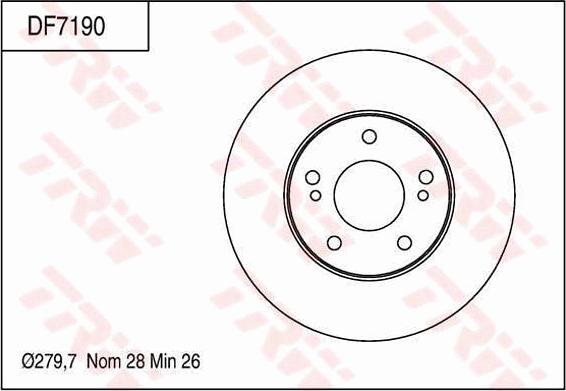 TRW DF7190 - Discofreno autozon.pro