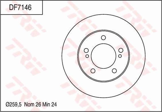 TRW DF7146 - Discofreno autozon.pro