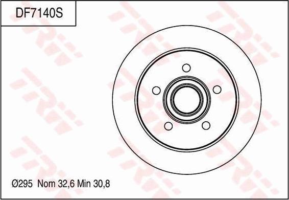 TRW DF7140S - Discofreno autozon.pro