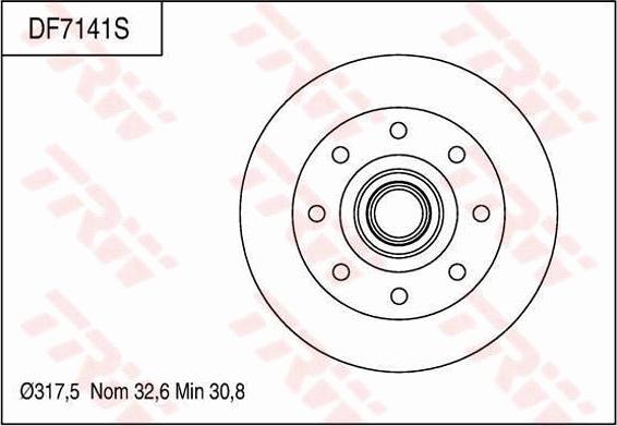 TRW DF7141S - Discofreno autozon.pro