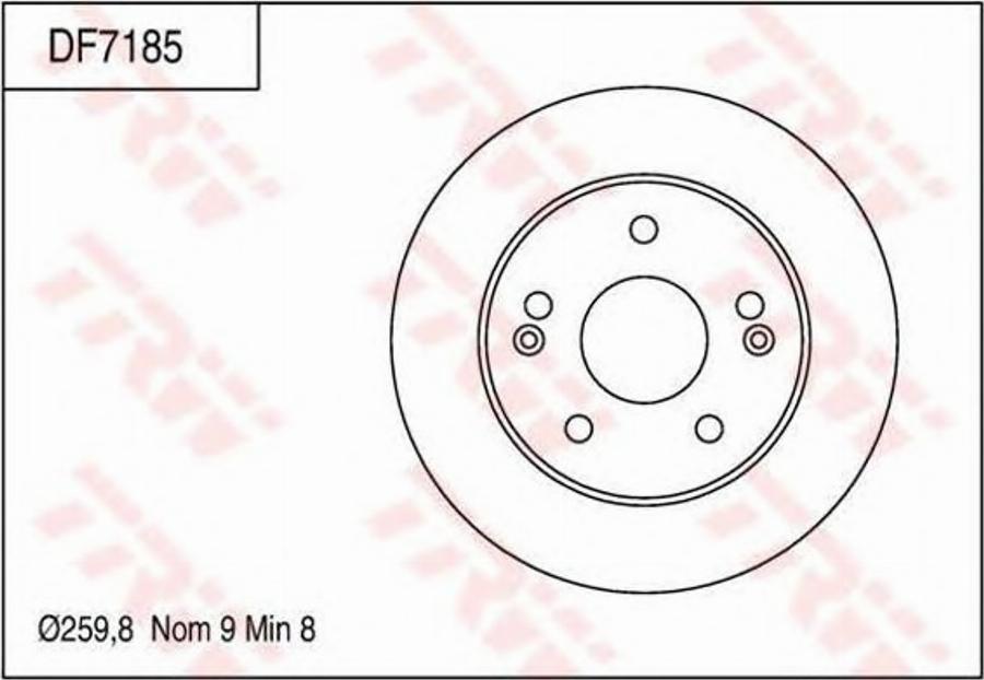 TRW DF7185 - Discofreno autozon.pro