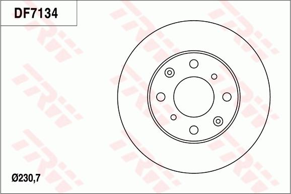 TRW DF7134 - Discofreno autozon.pro