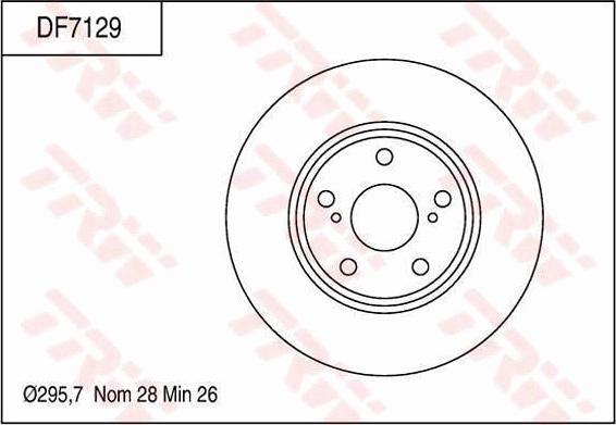 TRW DF7129 - Discofreno autozon.pro