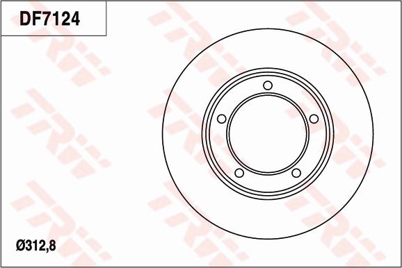 TRW DF7124 - Discofreno autozon.pro