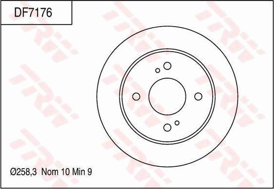 TRW DF7176 - Discofreno autozon.pro