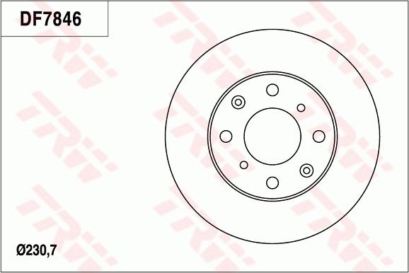 TRW DF7846 - Discofreno autozon.pro