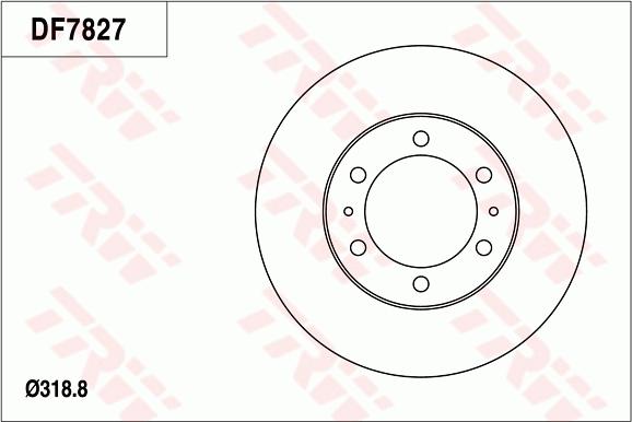 TRW DF7827 - Discofreno autozon.pro