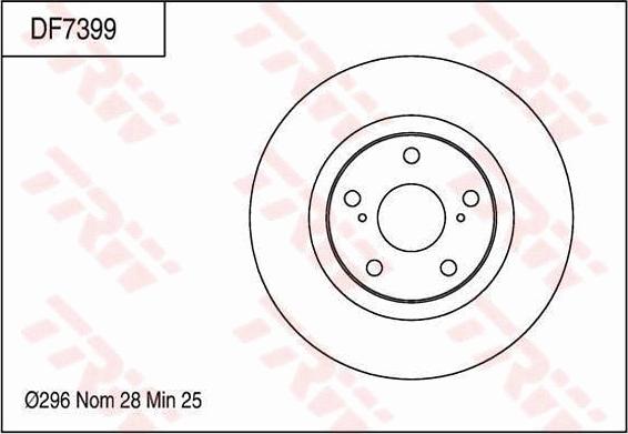 TRW DF7399 - Discofreno autozon.pro