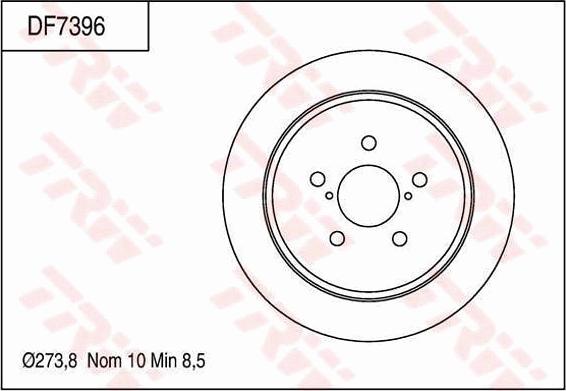 TRW DF7396 - Discofreno autozon.pro