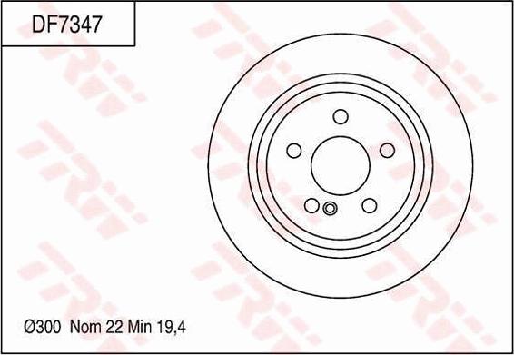 TRW DF7347 - Discofreno autozon.pro