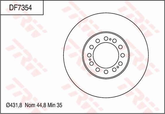 TRW DF7354 - Discofreno autozon.pro