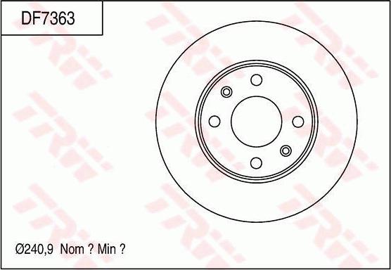 TRW DF7363 - Discofreno autozon.pro