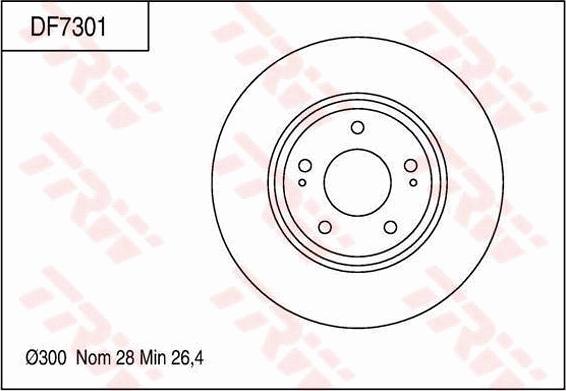 TRW DF7301 - Discofreno autozon.pro