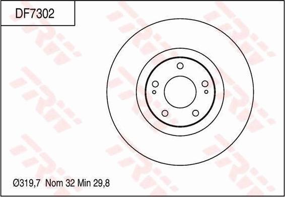 TRW DF7302 - Discofreno autozon.pro