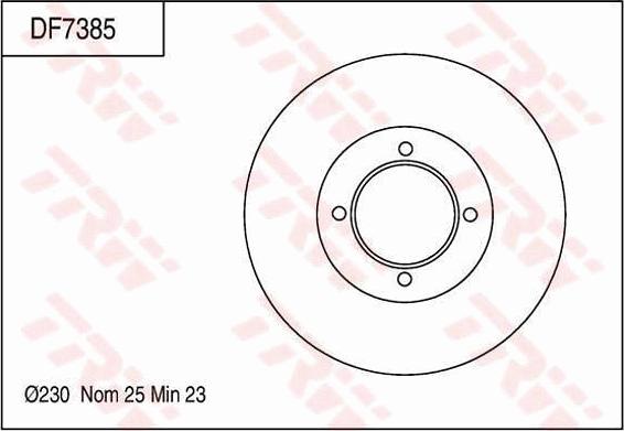 TRW DF7385 - Discofreno autozon.pro