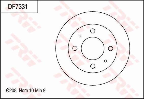 TRW DF7331 - Discofreno autozon.pro