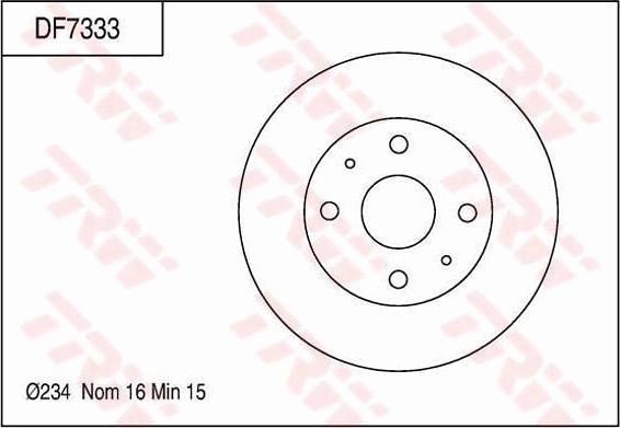 TRW DF7333 - Discofreno autozon.pro