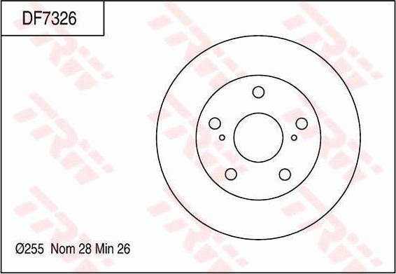 TRW DF7326 - Discofreno autozon.pro