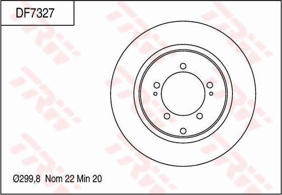 TRW DF7327 - Discofreno autozon.pro