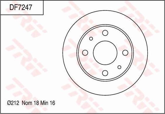 TRW DF7247 - Discofreno autozon.pro