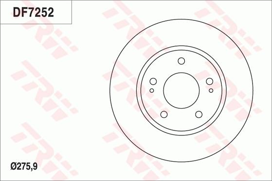 TRW DF7252 - Discofreno autozon.pro