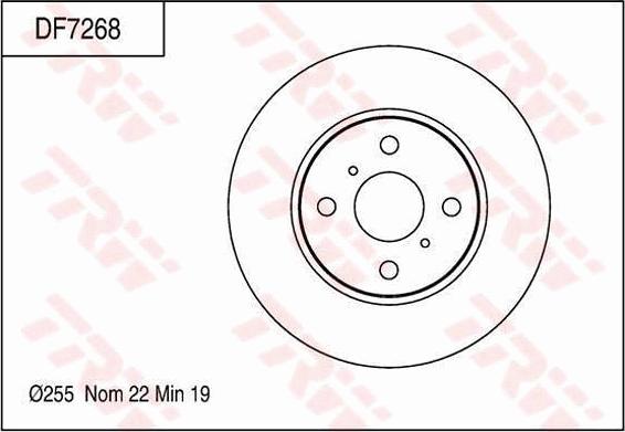 TRW DF7268 - Discofreno autozon.pro