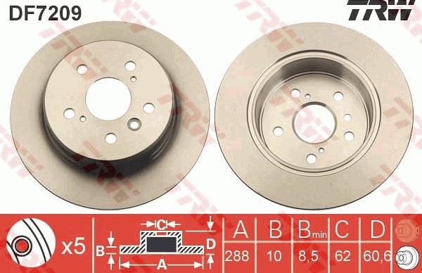 TRW DF7209 - Discofreno autozon.pro