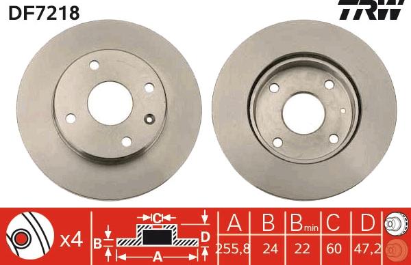 TRW DF7218 - Discofreno autozon.pro