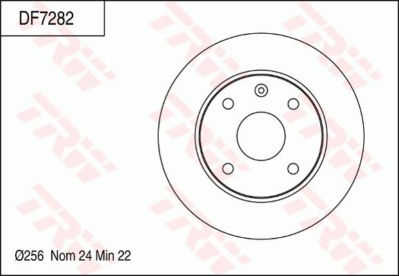 TRW DF7282 - Discofreno autozon.pro