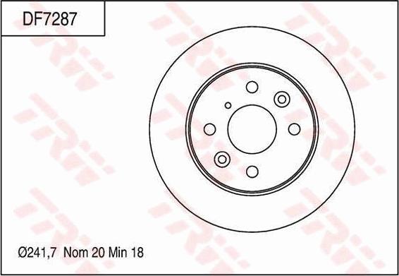 TRW DF7287 - Discofreno autozon.pro