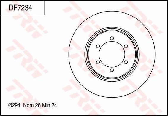 TRW DF7234 - Discofreno autozon.pro