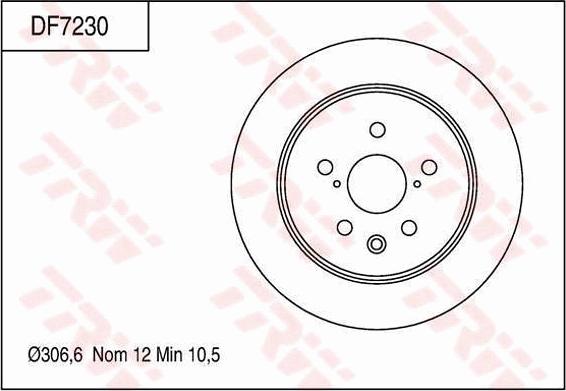 TRW DF7230 - Discofreno autozon.pro