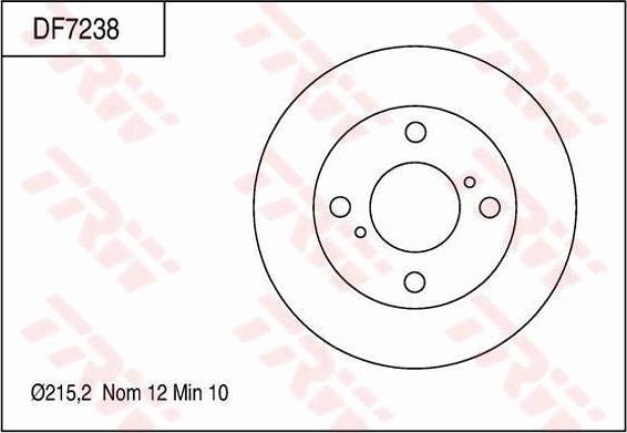 TRW DF7238 - Discofreno autozon.pro