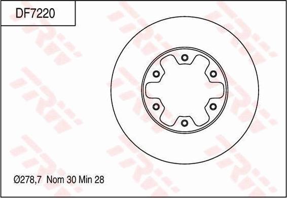 TRW DF7220 - Discofreno autozon.pro