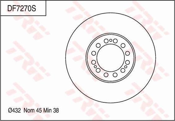 TRW DF7270S - Discofreno autozon.pro