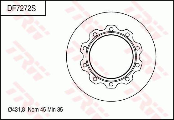 TRW DF7272S - Discofreno autozon.pro