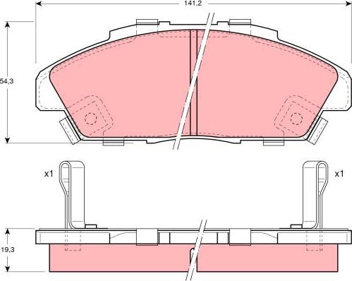 TRW GDB996 - Kit pastiglie freno, Freno a disco autozon.pro